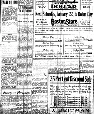 other Newspaper clipping from Jan 20, 1916 5993247