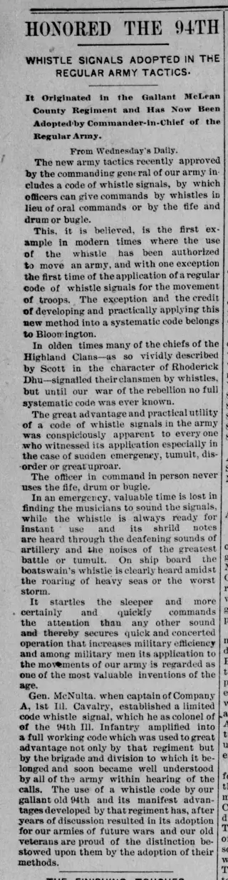 Military Newspaper clipping from Dec 28, 1893 5998945