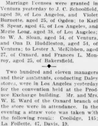 Marriage Newspaper clipping from Nov 4, 1924 6001587