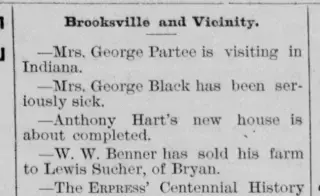 General news Newspaper clipping from Aug 11, 1887 6002271