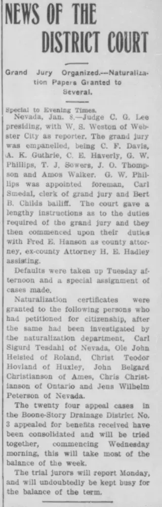 other Newspaper clipping from Jan 8, 1913 6002435