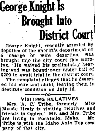 Divorce Newspaper clipping from Aug 23, 1919 6002570