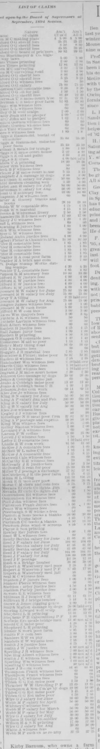 other Newspaper clipping from Sep 20, 1894 6002708