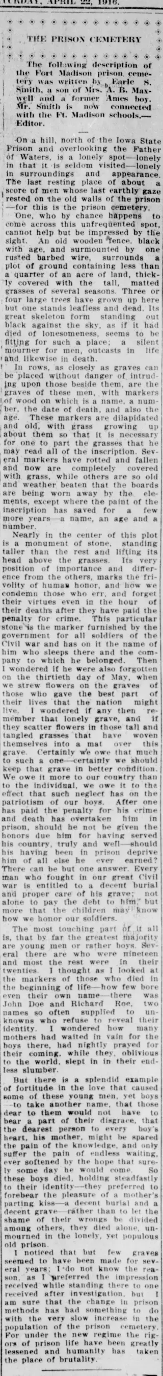 other Newspaper clipping from Apr 22, 1916 6003400