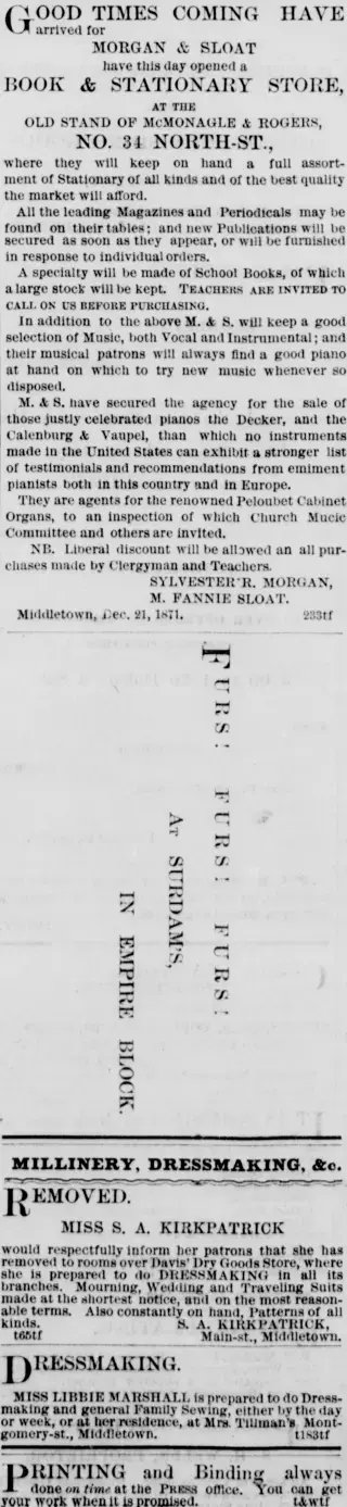 other Newspaper clipping from Jan 2, 1872 6003459