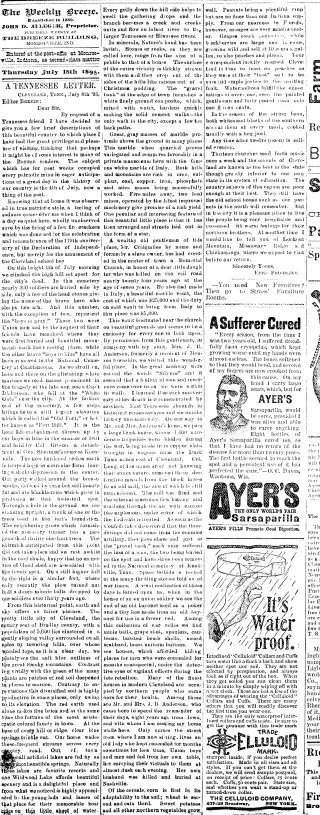 General news Newspaper clipping from Jul 18, 1895 6014359