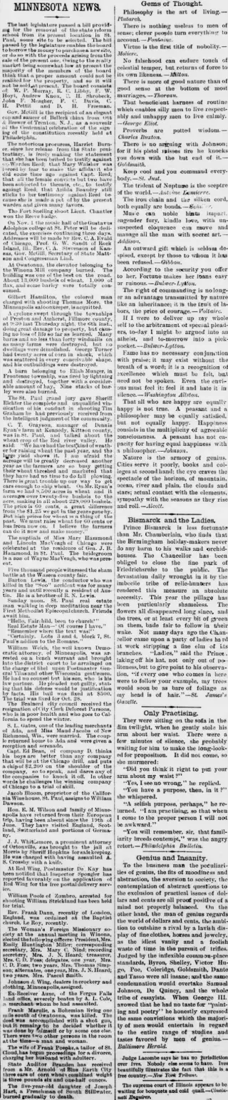 Divorce Newspaper clipping from Oct 20, 1887 6015437