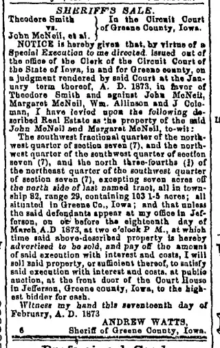 other Newspaper clipping from Feb 28, 1873 6016681