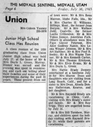 other Newspaper clipping from Jul 30, 1965 6016844