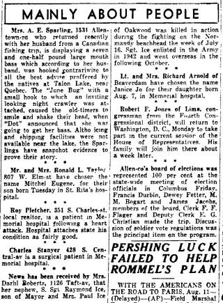 other Newspaper clipping from Aug 13, 1944 6018145