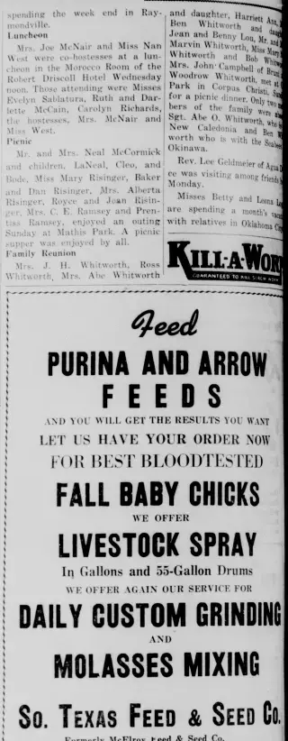 other Newspaper clipping from Aug 2, 1945 6019279
