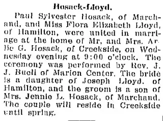 Marriage Newspaper clipping from Dec 22, 1915 6020364