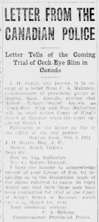 other Newspaper clipping from Feb 10, 1921 6021532