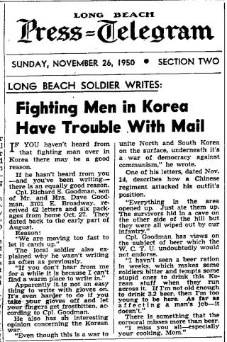 other Newspaper clipping from Nov 26, 1950 6021723