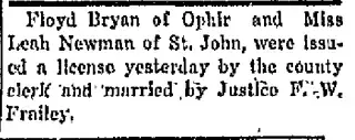 Marriage Newspaper clipping from Jun 27, 1924 6022706
