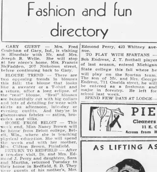 other Newspaper clipping from Sep 30, 1954 6023372