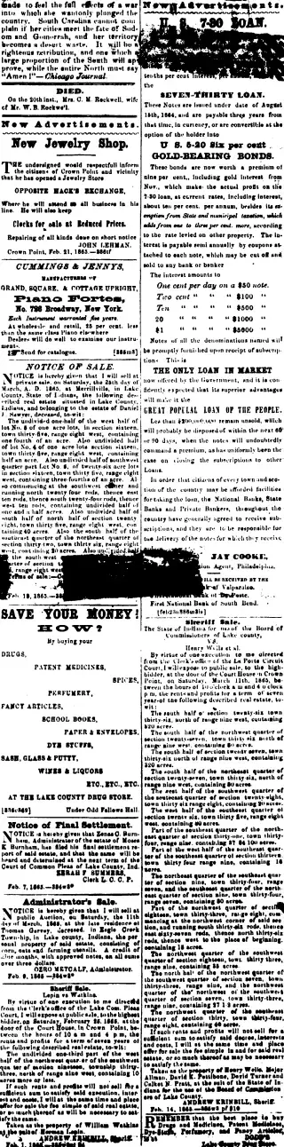 other Newspaper clipping from Feb 23, 1865 6023712