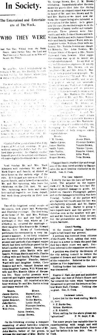 other Newspaper clipping from Mar 15, 1901 6023989
