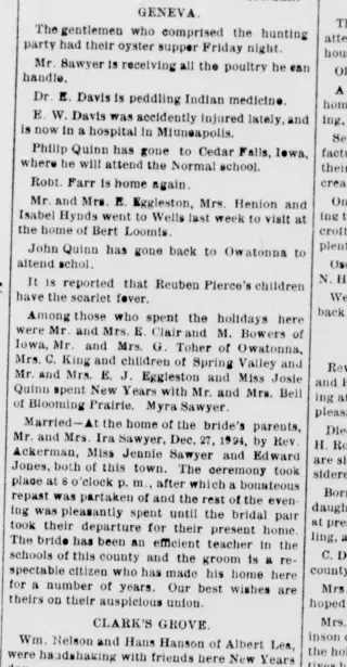other Newspaper clipping from Jan 9, 1895 6024376