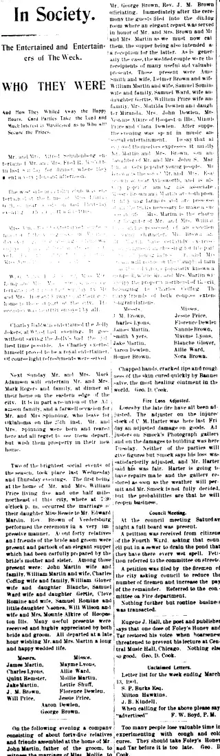 other Newspaper clipping from Mar 15, 1901 6024536