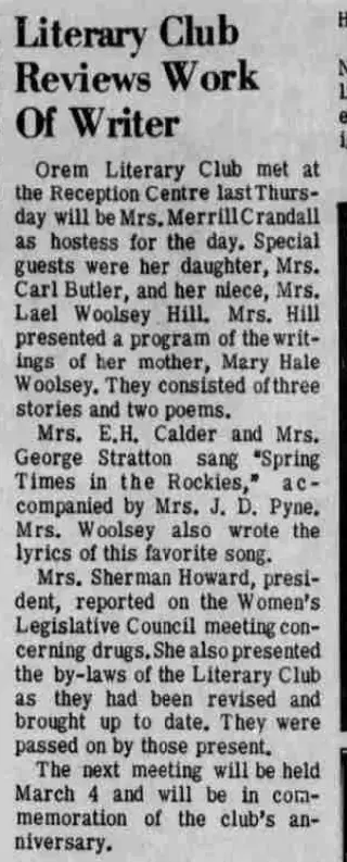 other Newspaper clipping from Feb 25, 1971 6024939