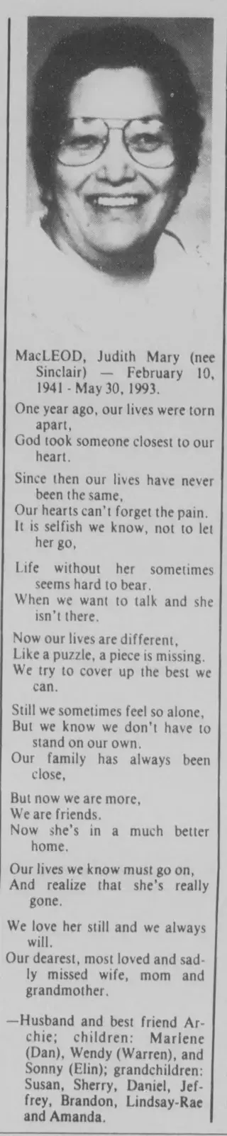 other Newspaper clipping from May 30, 1994 6030247
