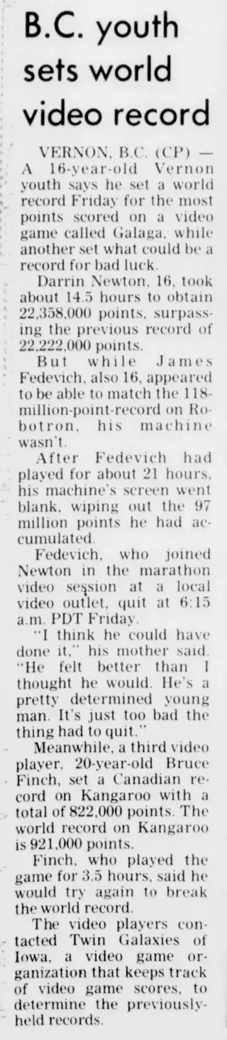 other Newspaper clipping from Aug 29, 1983 6031006