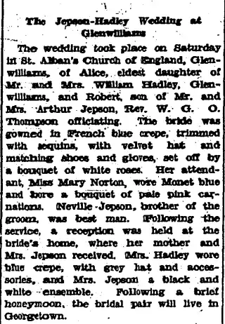 Marriage Newspaper clipping from Feb 1, 1934 6032303