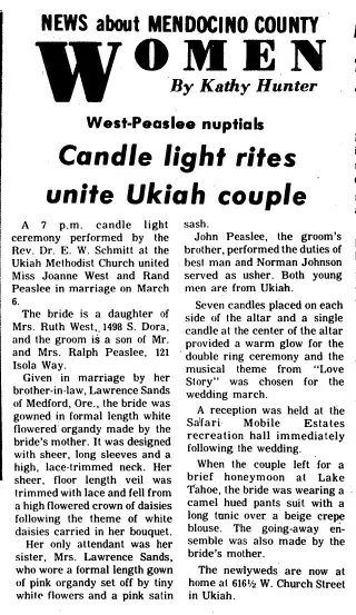 Marriage Newspaper clipping from Mar 16, 1971 6032443