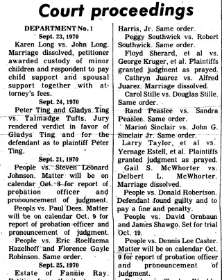 Divorce Newspaper clipping from Sep 30, 1970 6032451