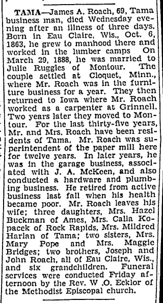 other Newspaper clipping from Mar 4, 1933 6033879