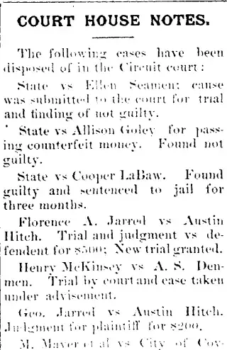 other Newspaper clipping from Sep 25, 1891 6034448