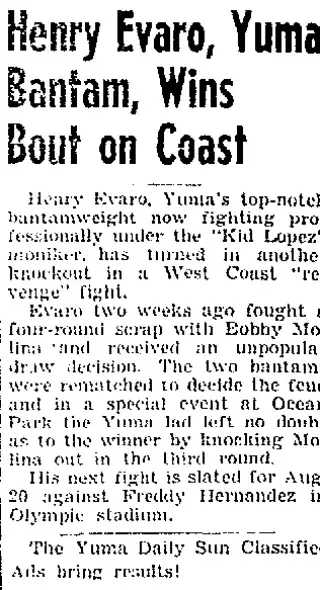 Sports Newspaper clipping from Aug 9, 1946 6035084
