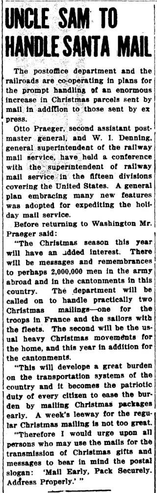other Newspaper clipping from Nov 23, 1917 6036451