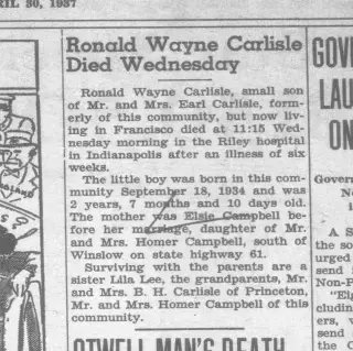 other Newspaper clipping from Apr 30, 1937 6037577
