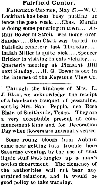other Newspaper clipping from May 30, 1901 6038769