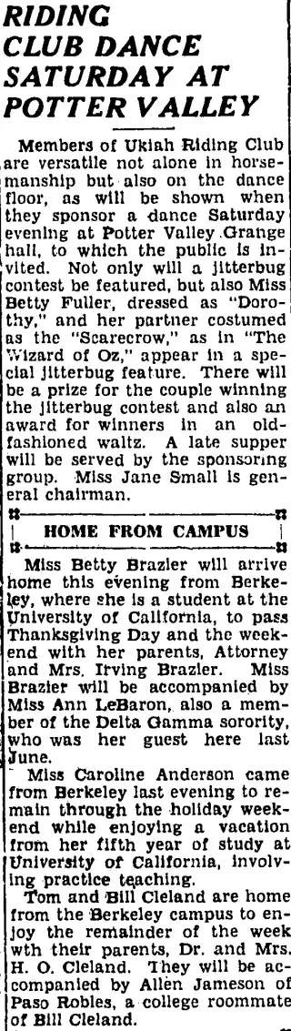 other Newspaper clipping from Nov 22, 1939 6039767
