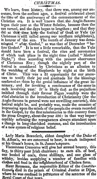 other Newspaper clipping from Dec 25, 1823 6041438