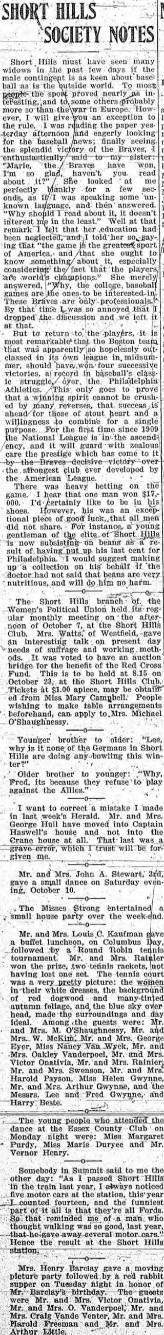 other Newspaper clipping from Oct 16, 1914 6041976