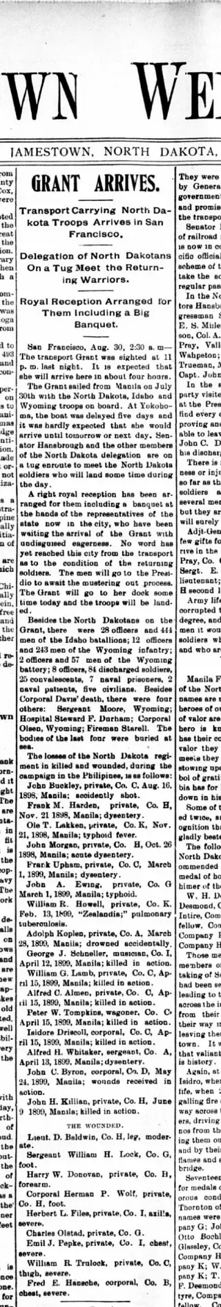 other Newspaper clipping from Aug 31, 1899 6045590