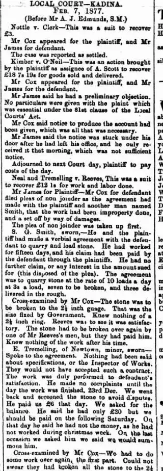 other Newspaper clipping from Feb 10, 1877 6046851