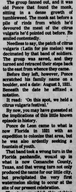 other Newspaper clipping from Aug 15, 1985 6049567
