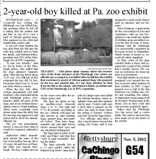 other Newspaper clipping from Nov 5, 2012 6051479