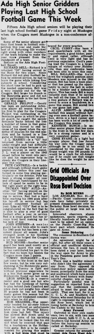 other Newspaper clipping from Nov 21, 1946 6055226