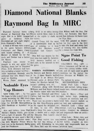 other Newspaper clipping from May 30, 1969 6057202