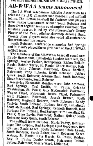 other Newspaper clipping from May 22, 1985 6057760