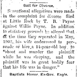 Divorce Newspaper clipping from Dec 2, 1904 6059165