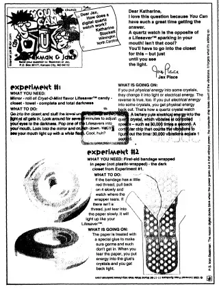 Science Newspaper clipping from Nov 25, 1996 6060173