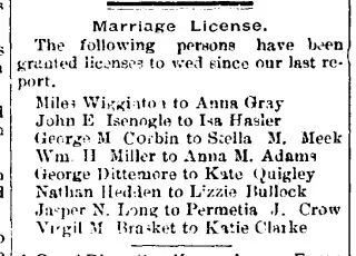 Marriage Newspaper clipping from Mar 3, 1893 6060412