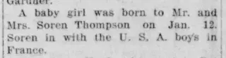 other Newspaper clipping from Jan 22, 1919 6060923